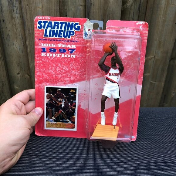 Vintage 1997 Starting Lineup NBA Figure With Topps Card Kenny Anderson - Picture 4 of 4